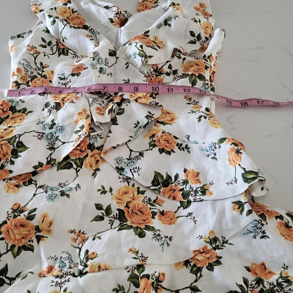 Tangerine Floral Dress. Price is Firm or best Offer. - Picture 6 of 6